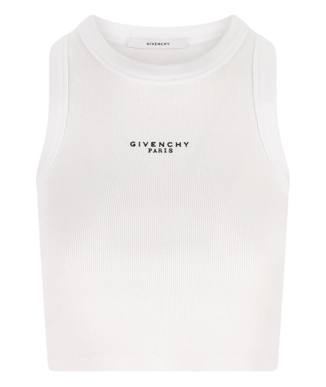 GIVENCHY Белая хлопковая майка, фото 1