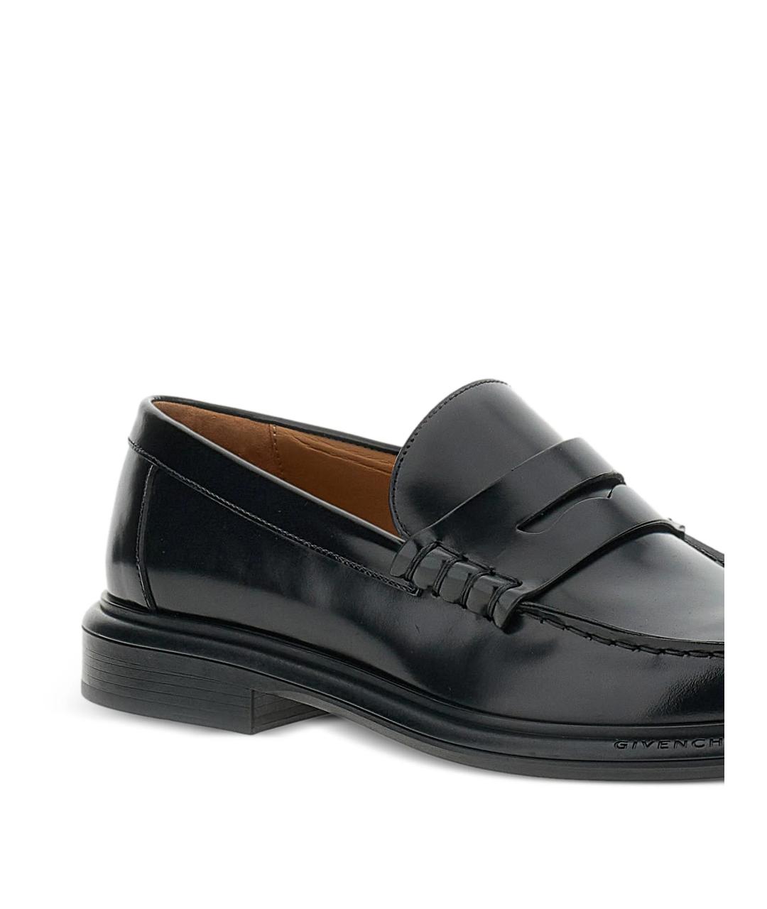 GIVENCHY Черные кожаные лоферы, фото 4