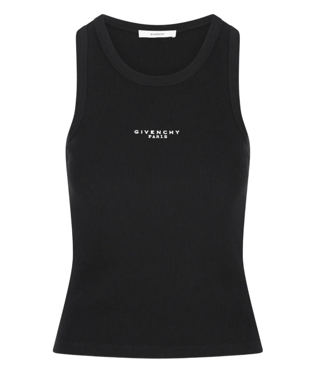 GIVENCHY Черная хлопковая майка, фото 1