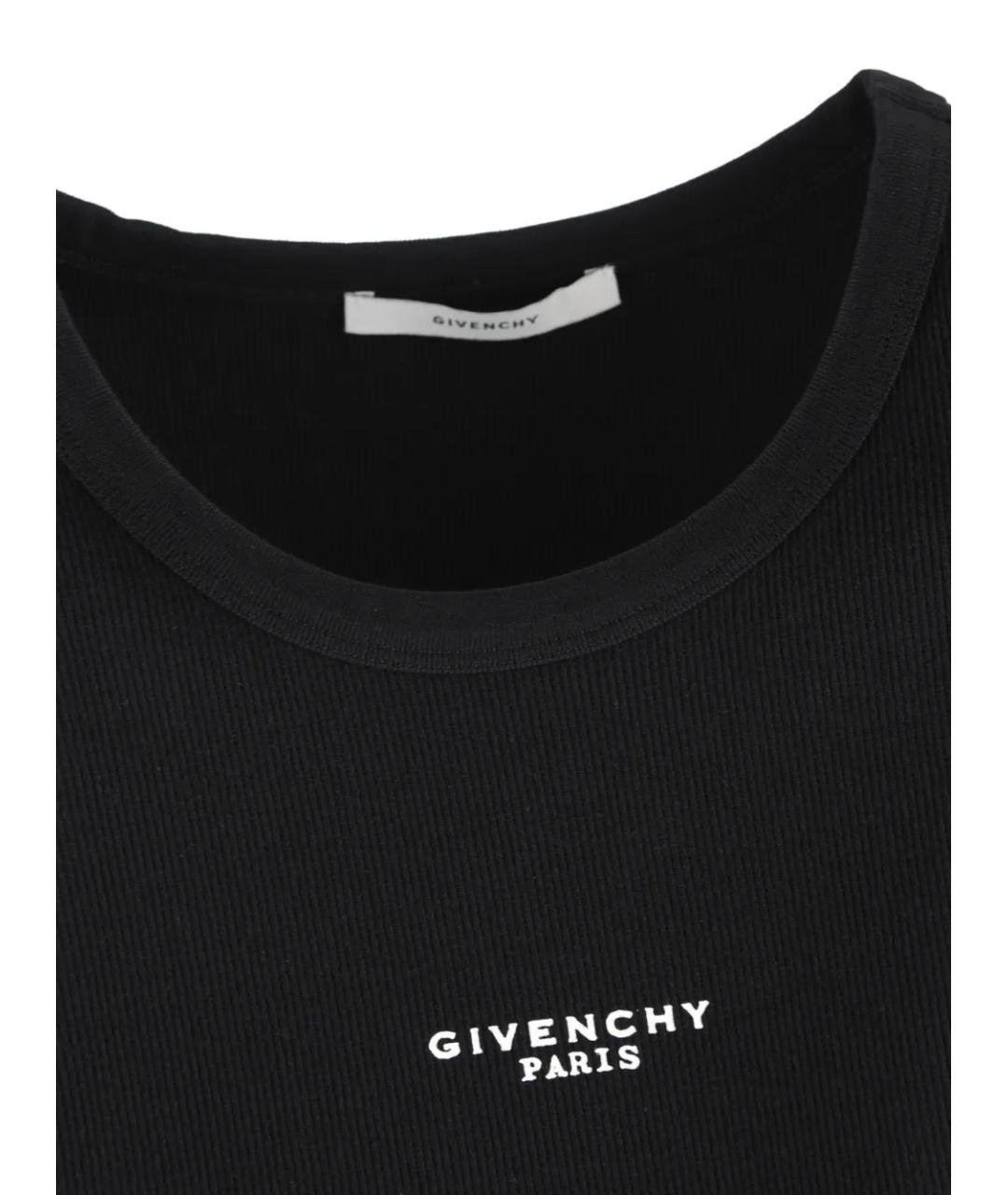 GIVENCHY Черная хлопковая майка, фото 4