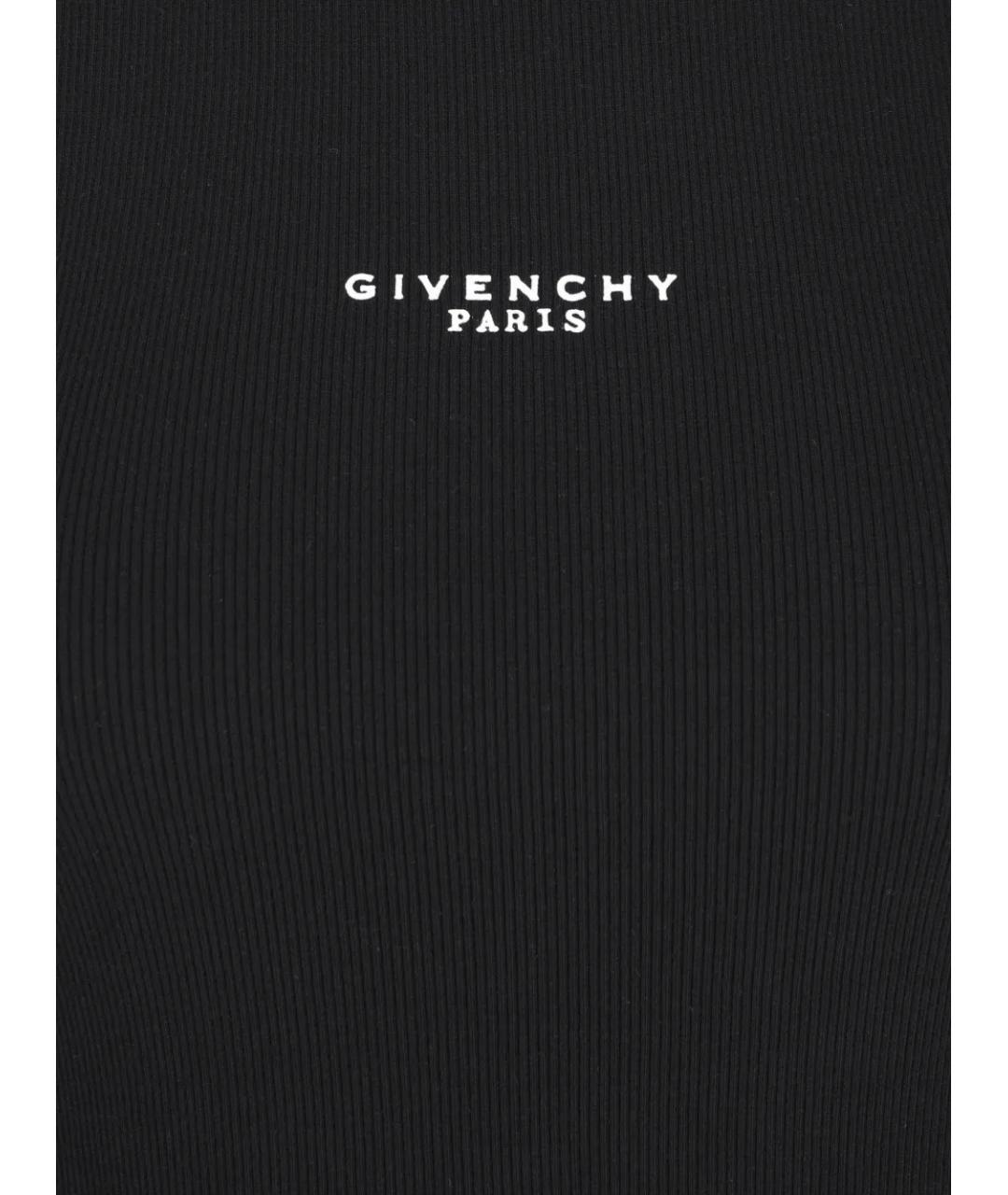 GIVENCHY Черная хлопковая майка, фото 3