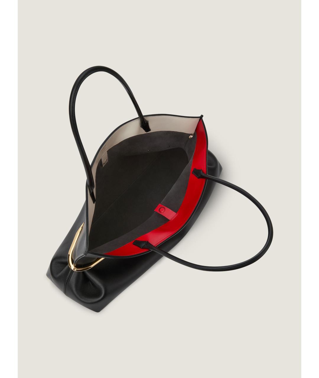 GIVENCHY Черная кожаная сумка тоут, фото 5