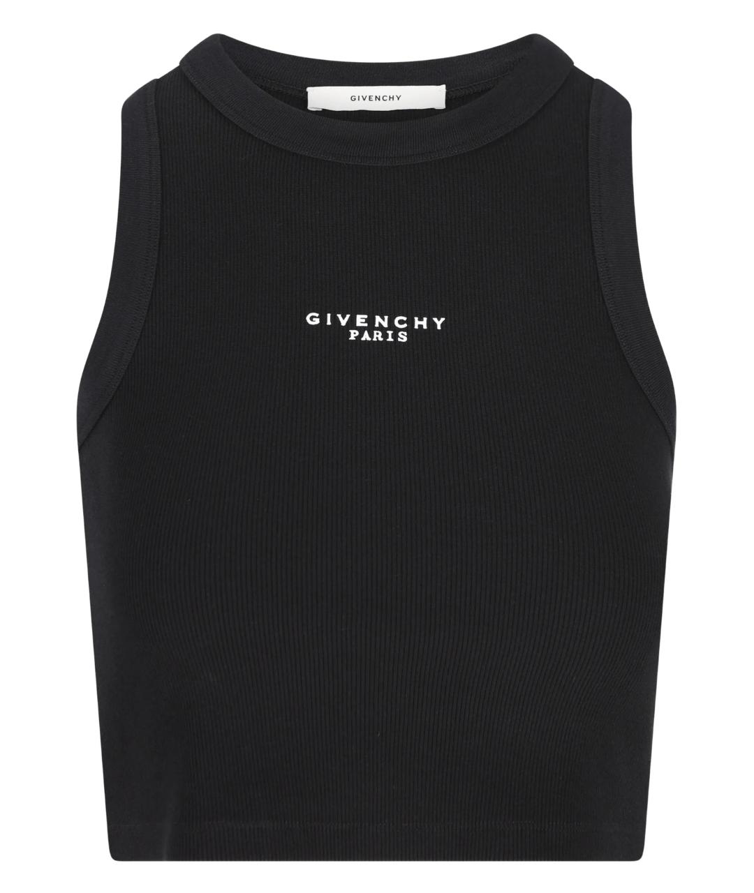 GIVENCHY Черная хлопковая майка, фото 1