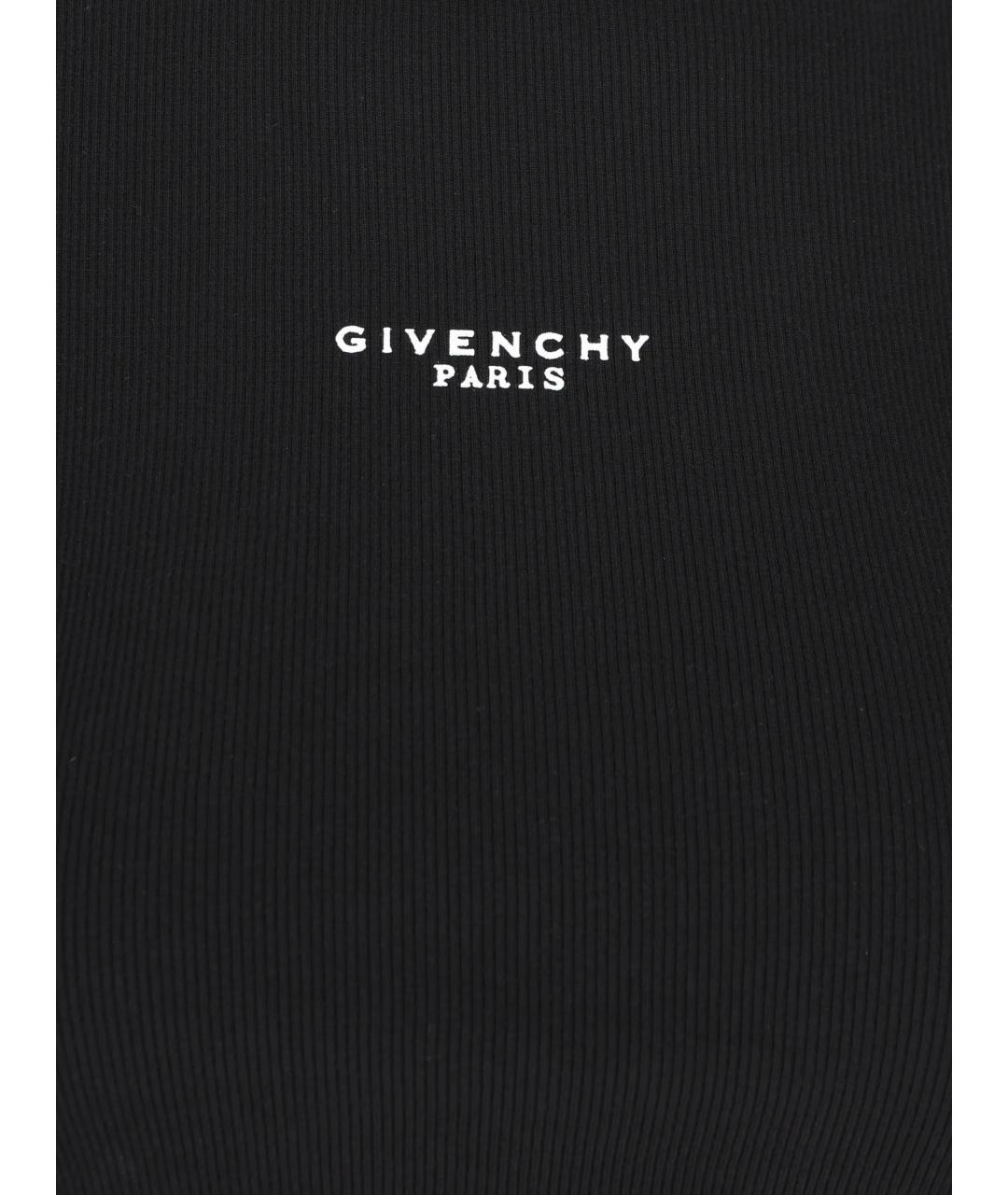 GIVENCHY Черная хлопковая майка, фото 3