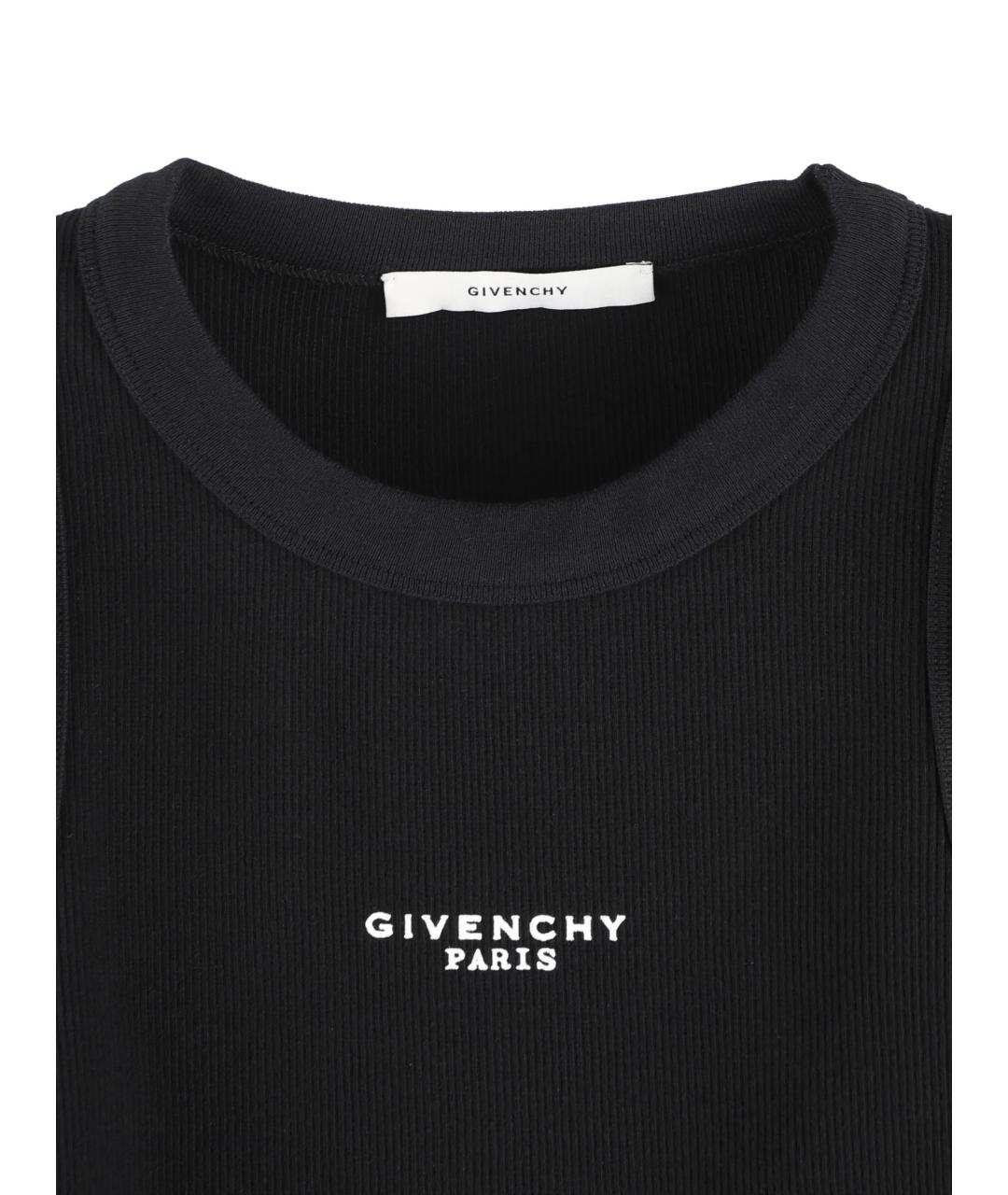GIVENCHY Черная хлопковая майка, фото 4