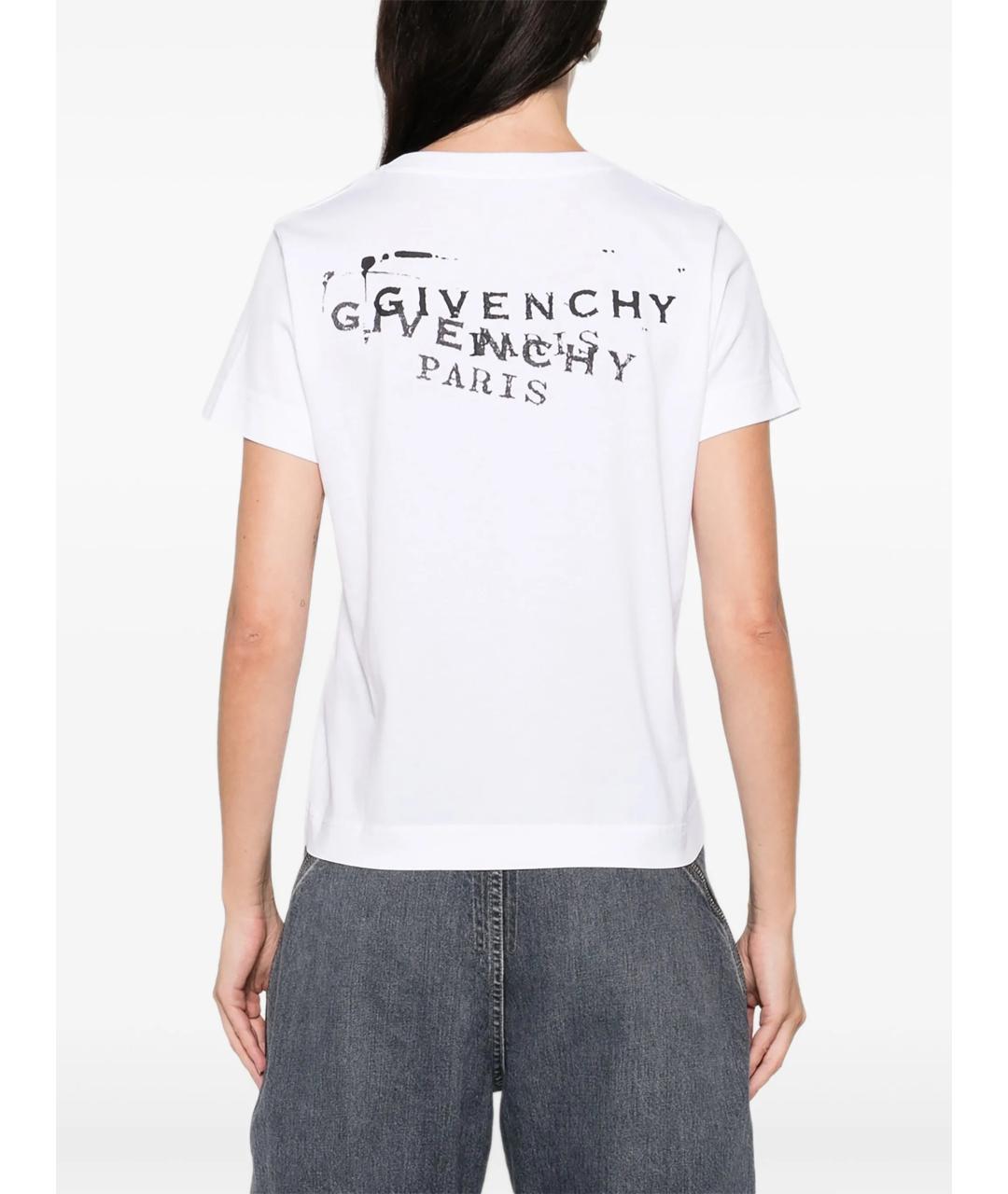 GIVENCHY Белая хлопковая футболка, фото 4
