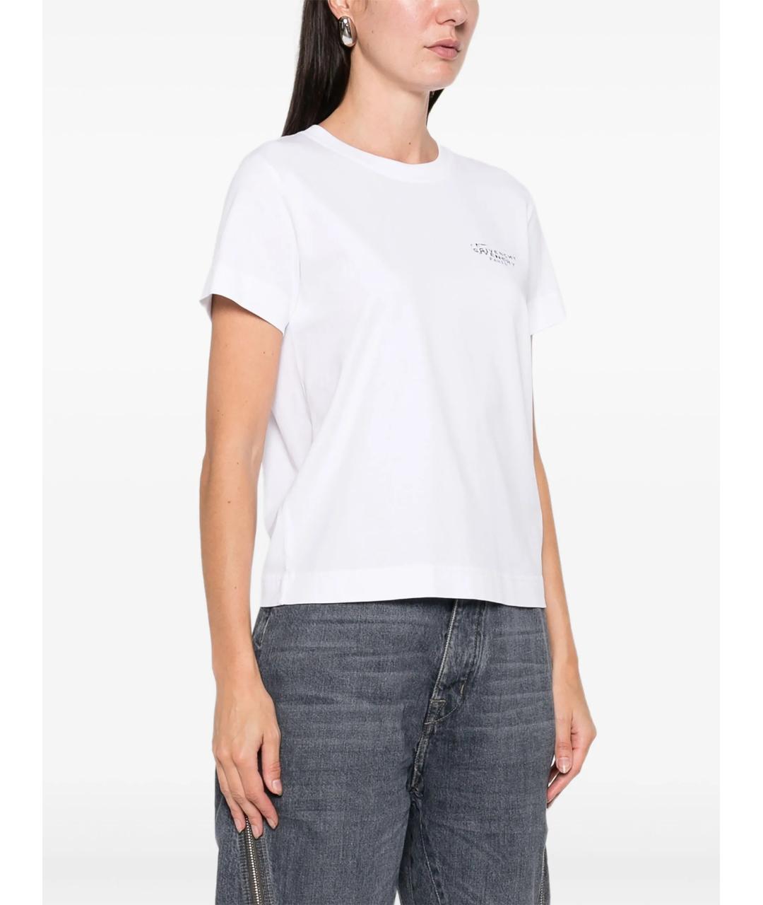 GIVENCHY Белая хлопковая футболка, фото 3