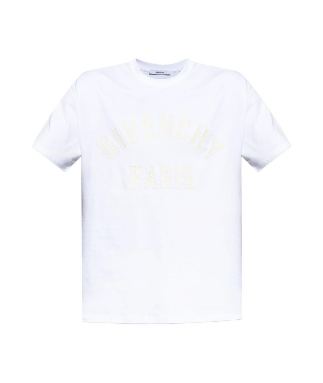 GIVENCHY Белая хлопковая футболка, фото 1