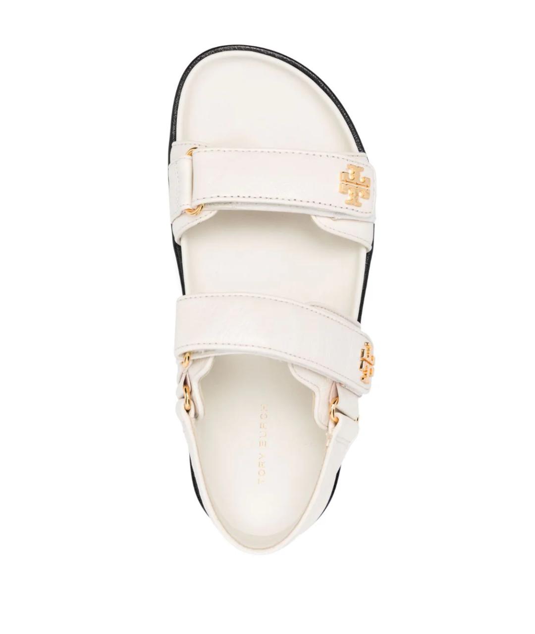 TORY BURCH Бежевые босоножки, фото 4