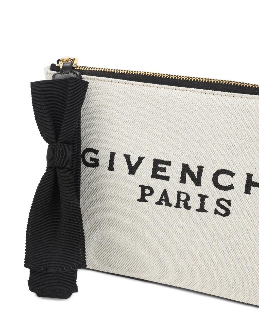 GIVENCHY Белая хлопковая косметичка, фото 3