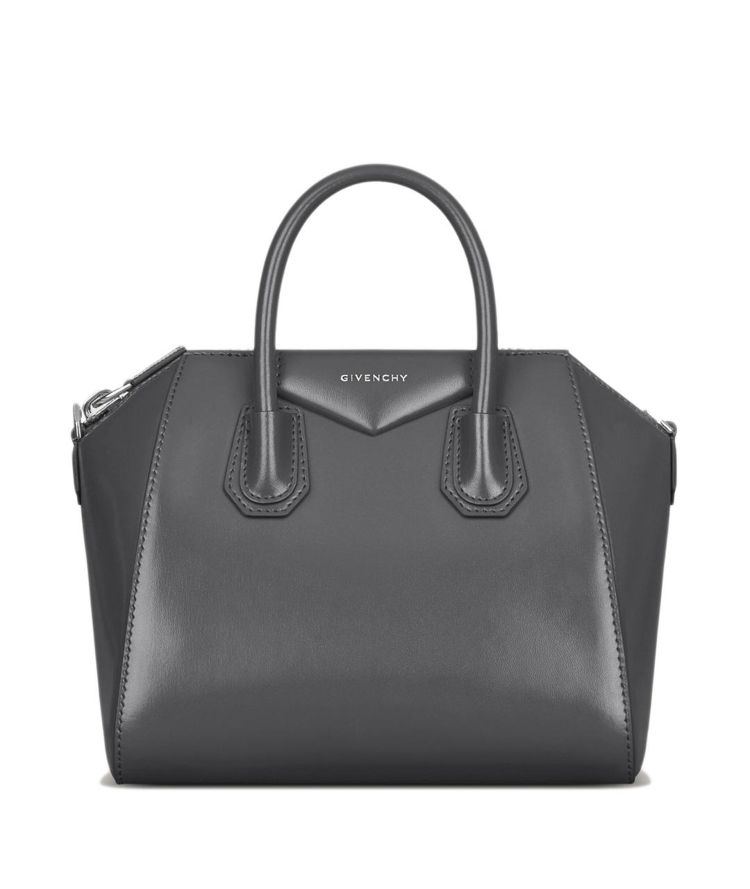 GIVENCHY Серая кожаная сумка тоут, фото 1