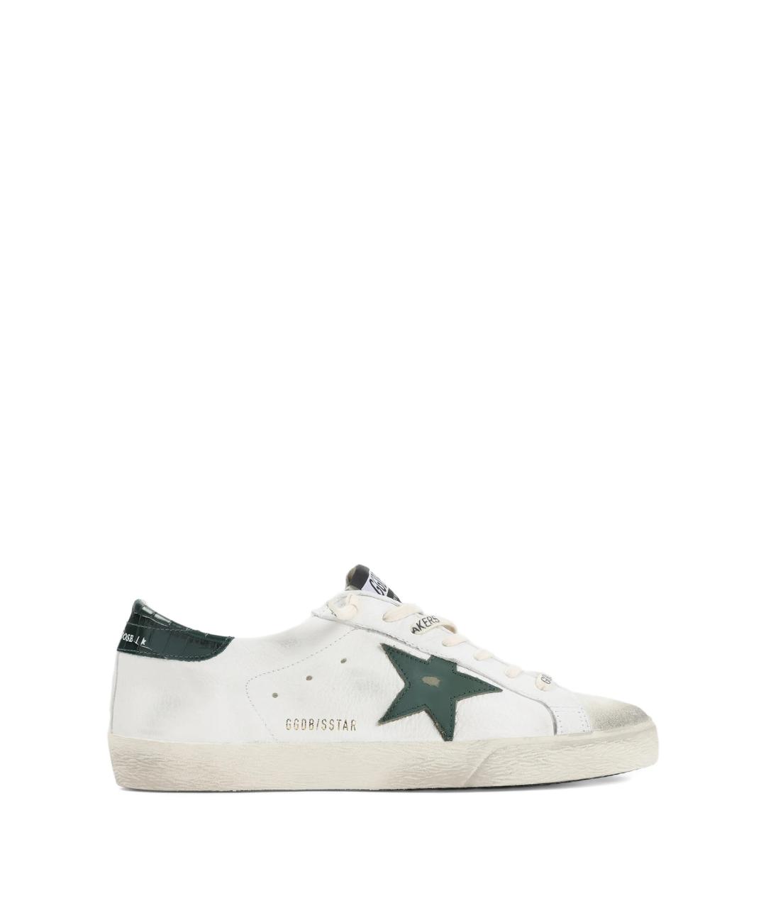 GOLDEN GOOSE DELUXE BRAND Белые кожаные низкие кроссовки / кеды, фото 1