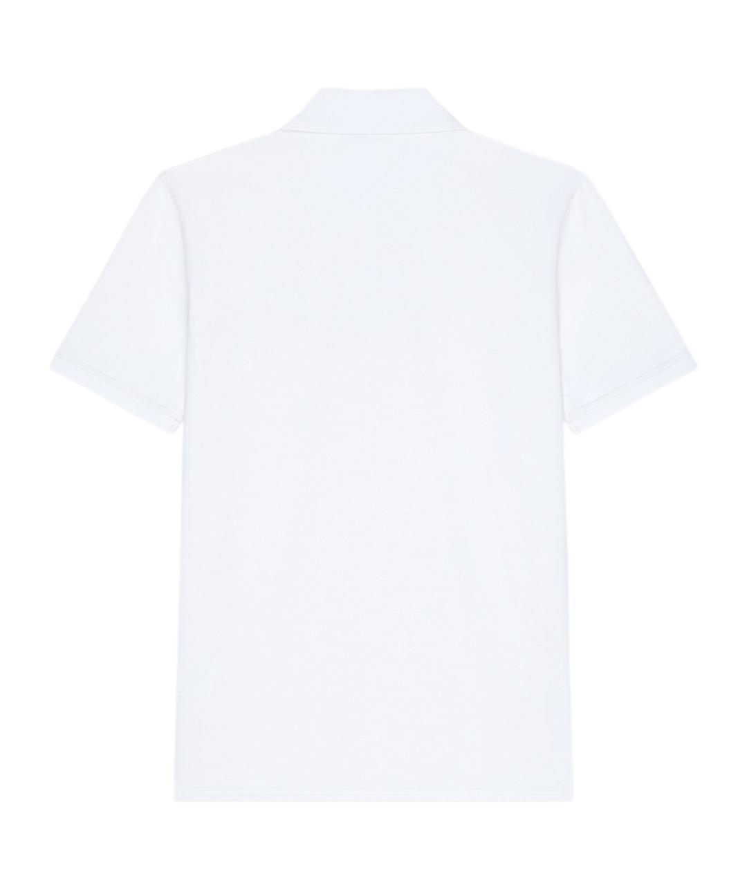 GIVENCHY Белое хлопковое поло с коротким рукавом, фото 2