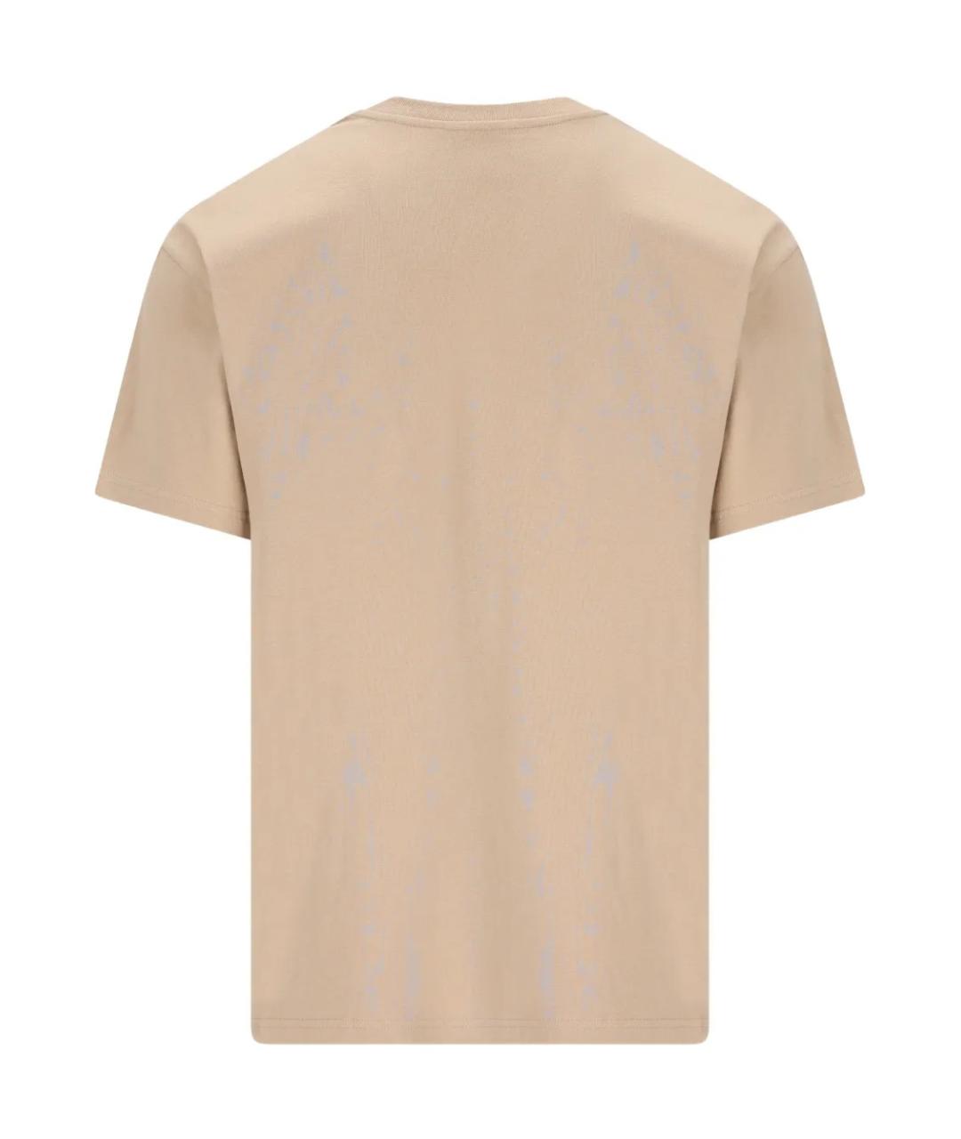 GIVENCHY Бежевая хлопковая футболка, фото 2