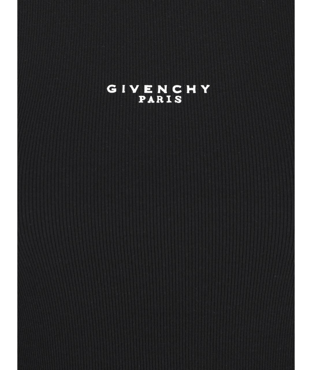 GIVENCHY Черная хлопковая майка, фото 3
