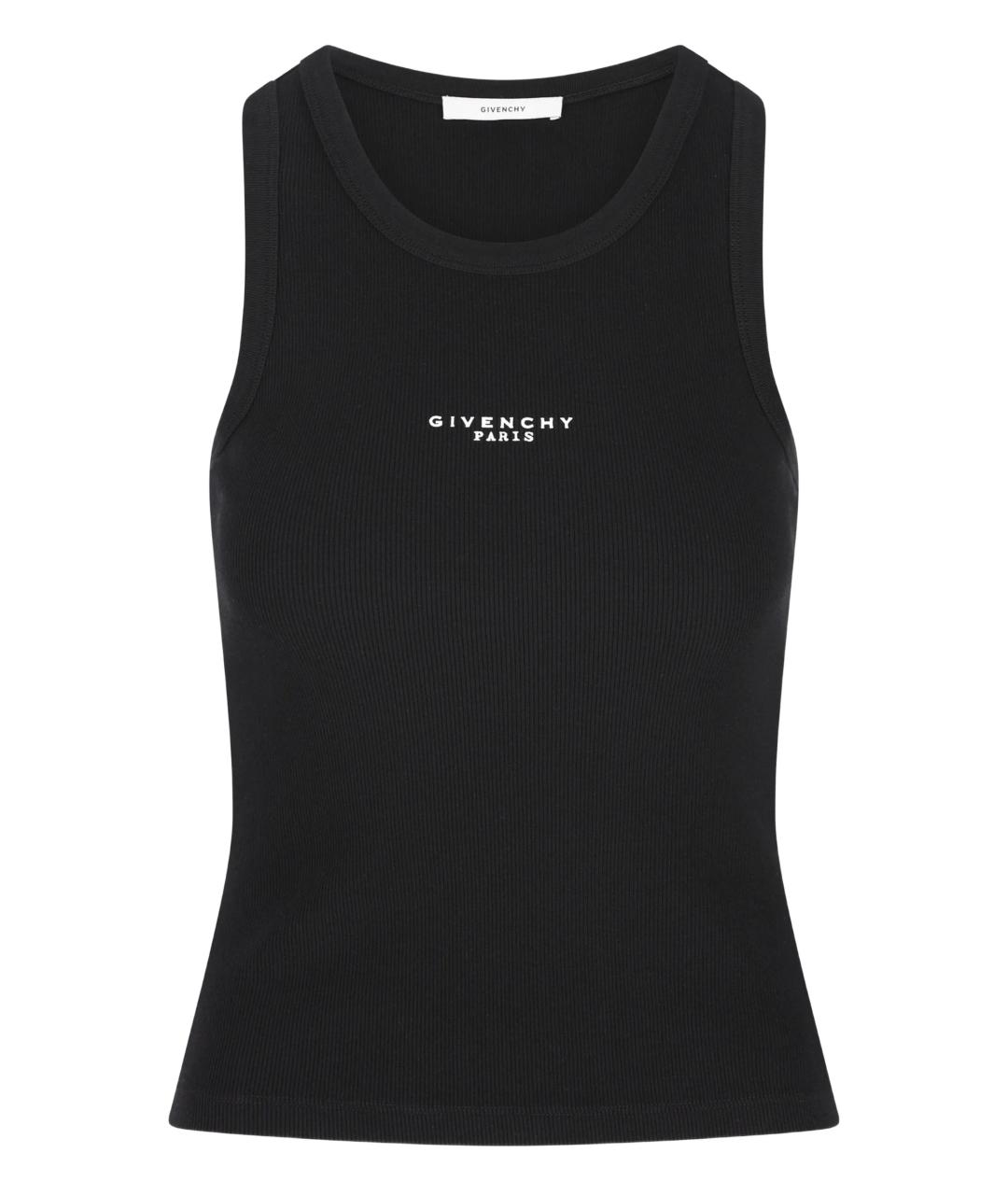 GIVENCHY Черная хлопковая майка, фото 1