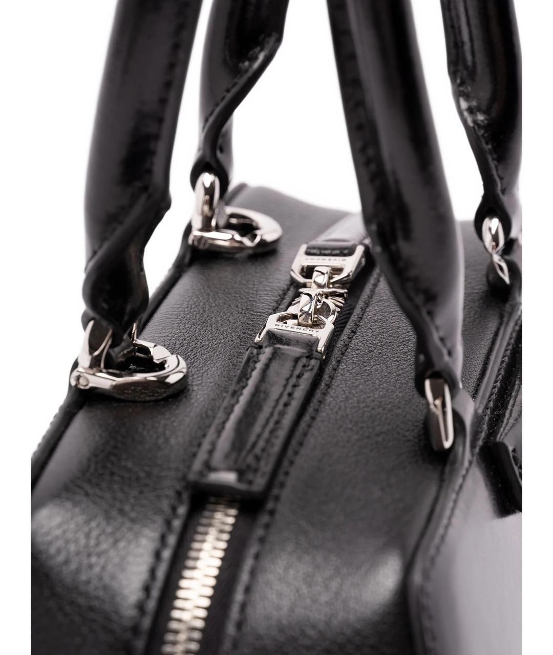 GIVENCHY Черная кожаная сумка тоут, фото 5