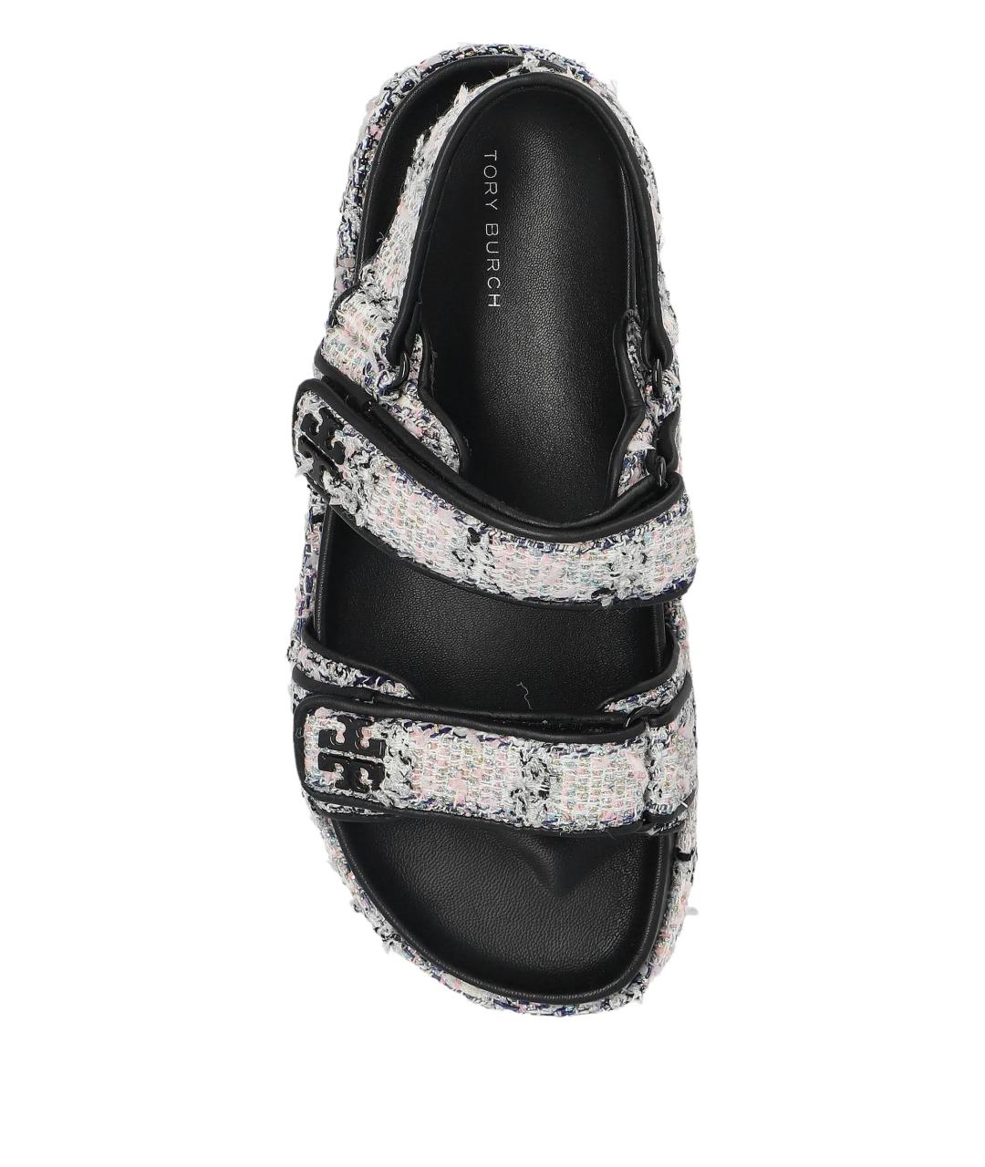 TORY BURCH Мульти текстильные босоножки, фото 3