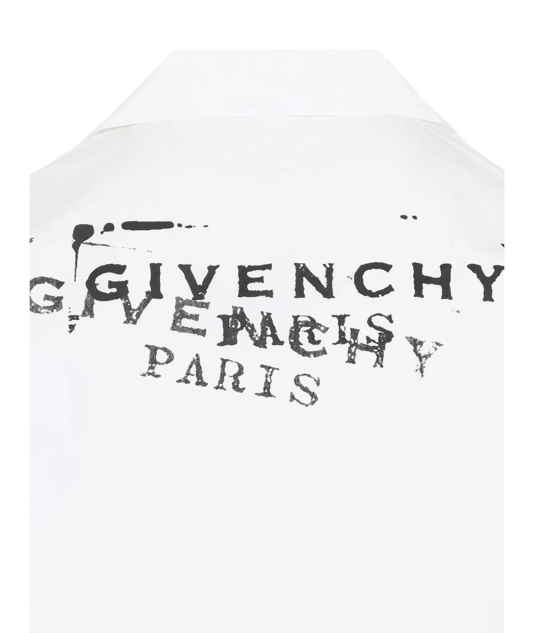 GIVENCHY Белая хлопковая кэжуал рубашка, фото 3