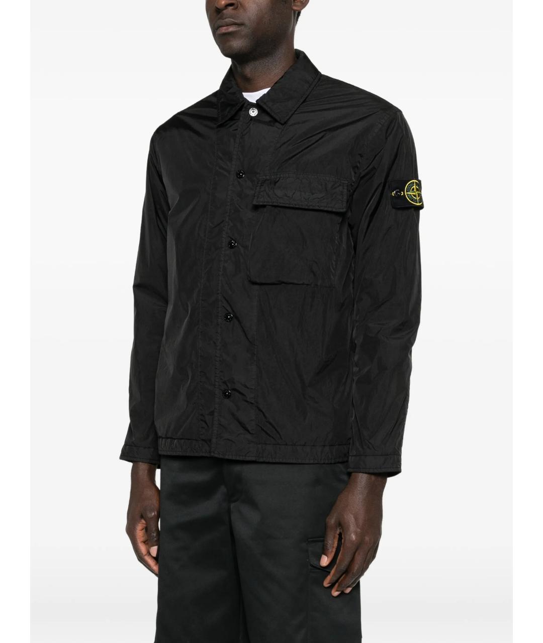 STONE ISLAND Черная куртка, фото 3