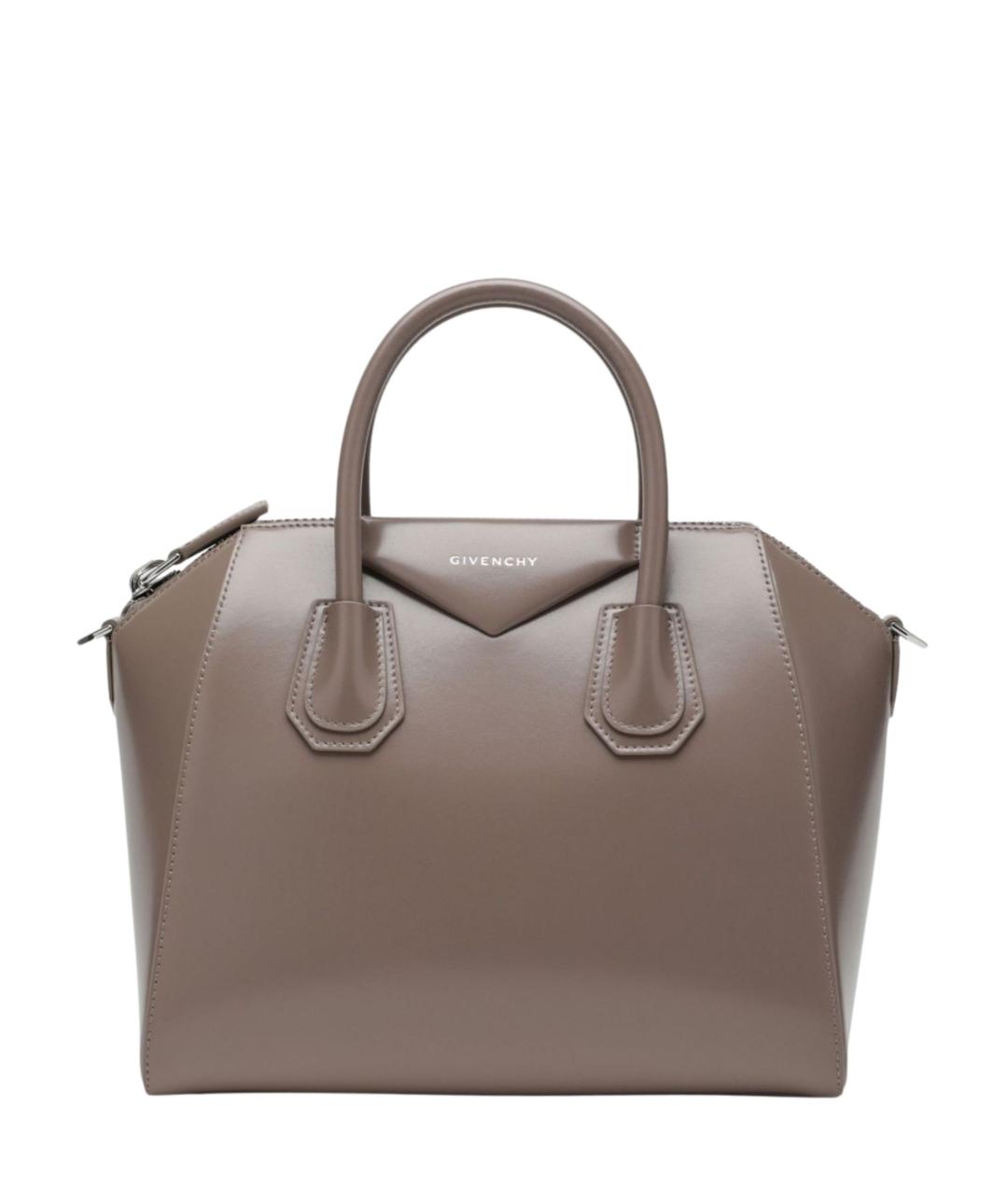 GIVENCHY Коричневая кожаная сумка тоут, фото 1