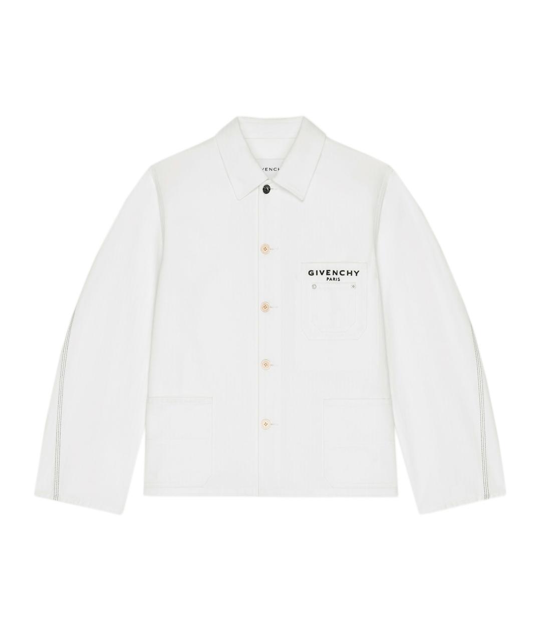 GIVENCHY Белая хлопковая куртка, фото 1