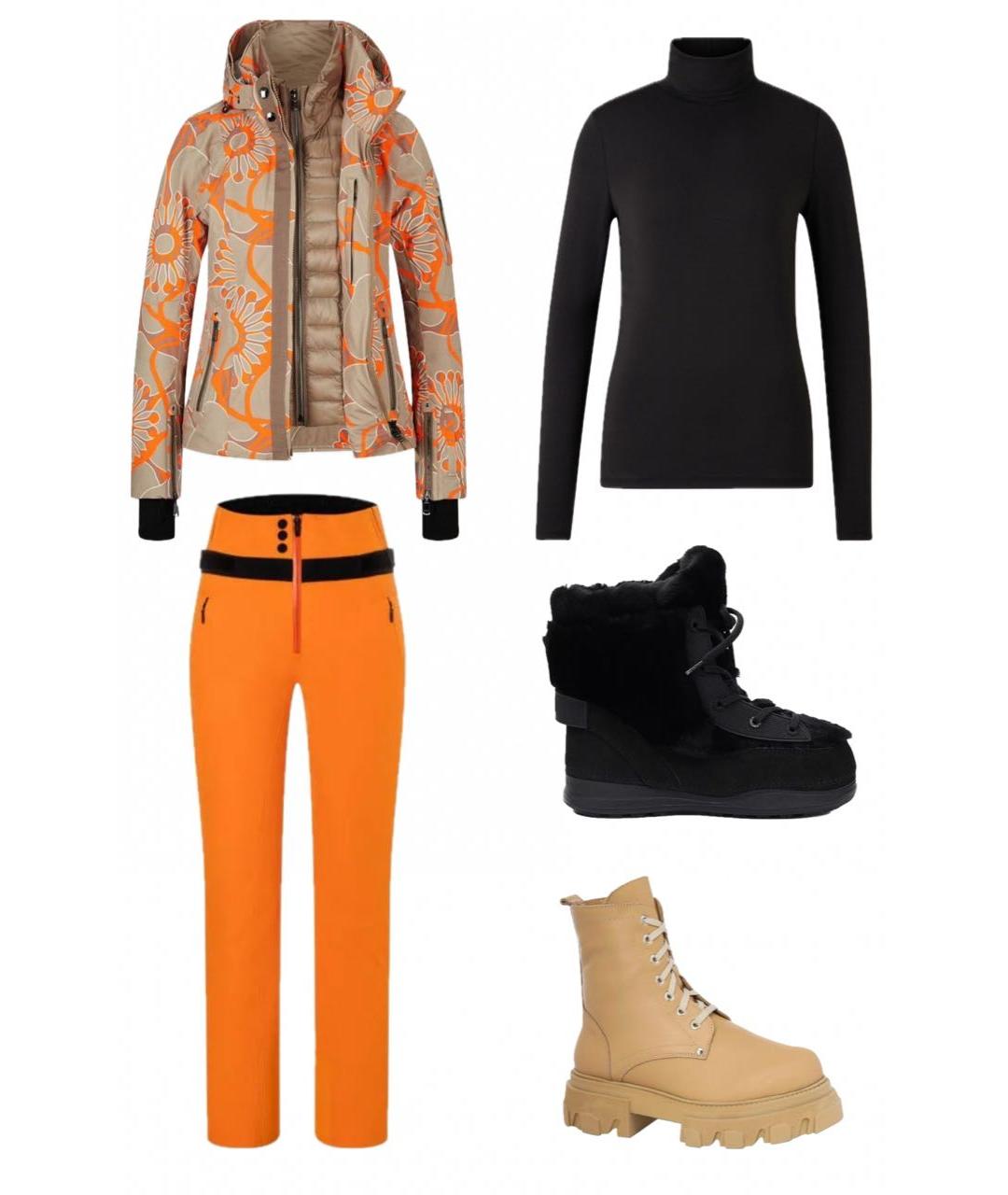 BOGNER Оранжевое полиамидовые спортивные брюки и шорты, фото 6