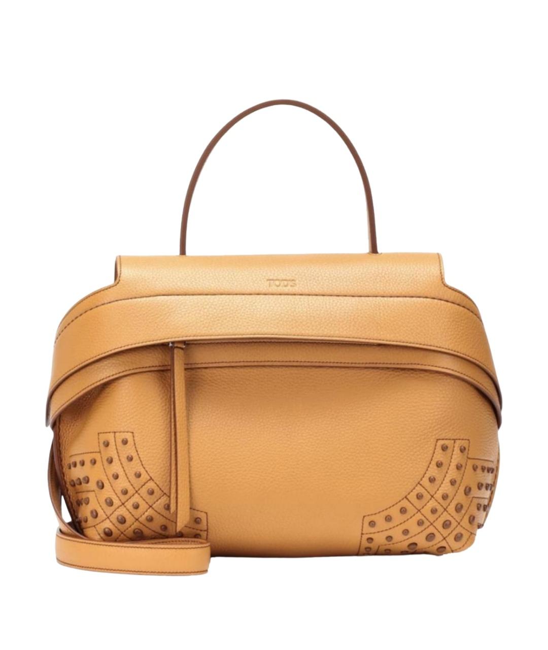 TOD'S Коричневая кожаная сумка через плечо, фото 1