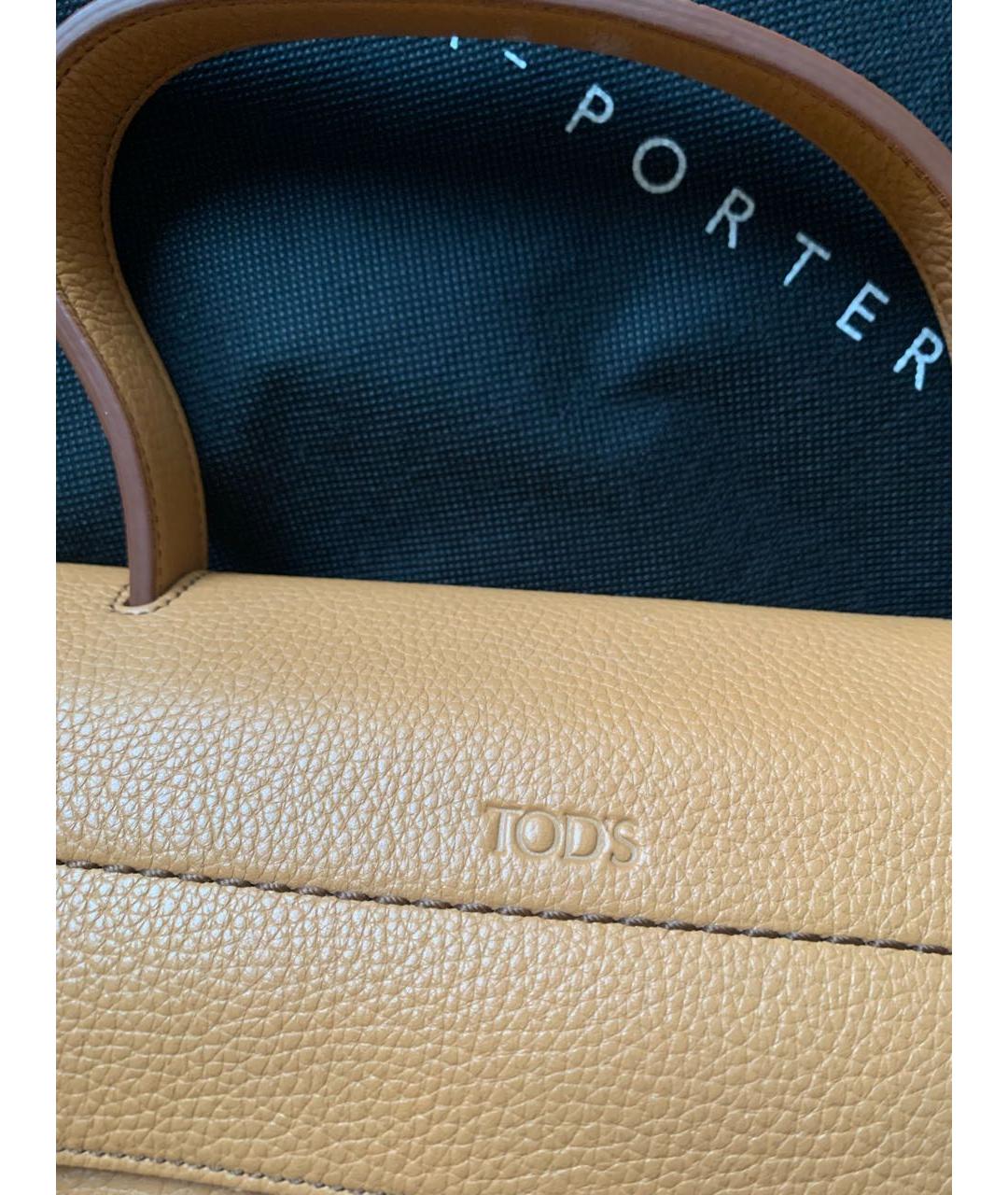 TOD'S Коричневая кожаная сумка через плечо, фото 4