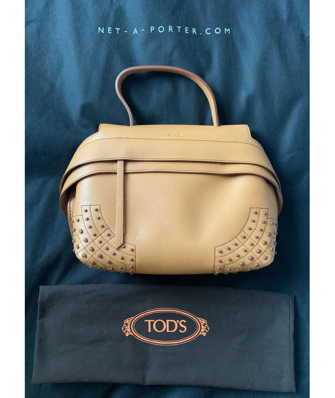 TOD'S Коричневая кожаная сумка через плечо, фото 3