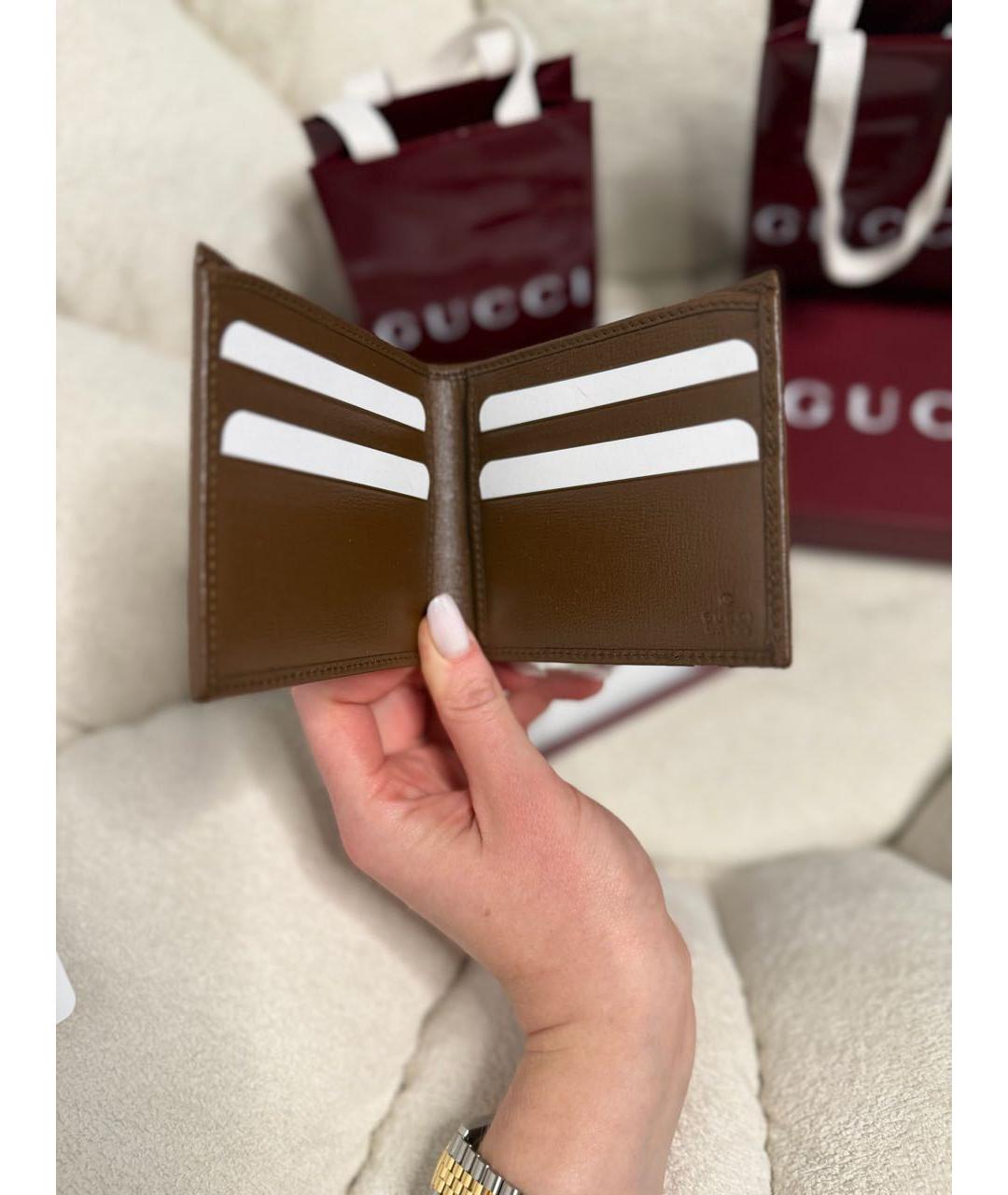 GUCCI Коричневый кошелек, фото 3