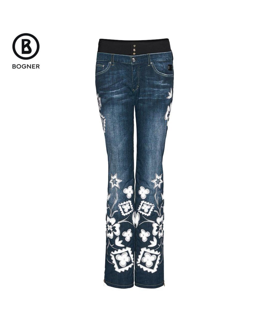 BOGNER Синие полиамидовые спортивные брюки и шорты, фото 7