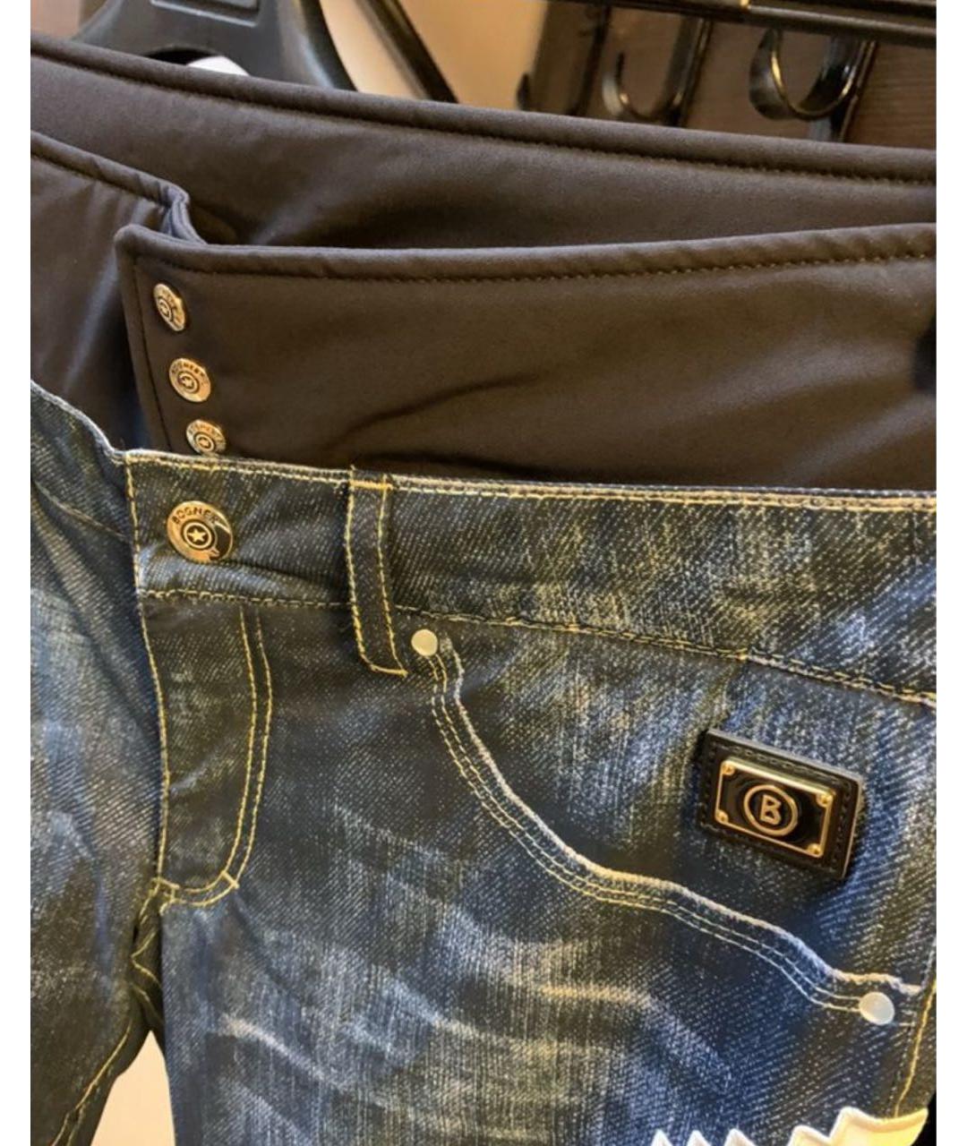 BOGNER Синие полиамидовые спортивные брюки и шорты, фото 5