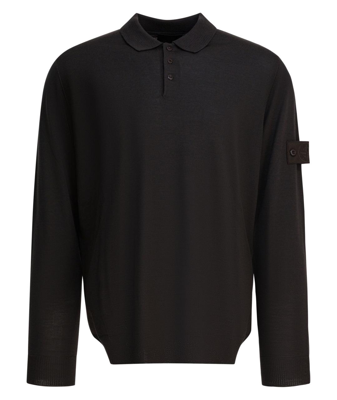 STONE ISLAND Коричневый шерстяной джемпер / свитер, фото 1