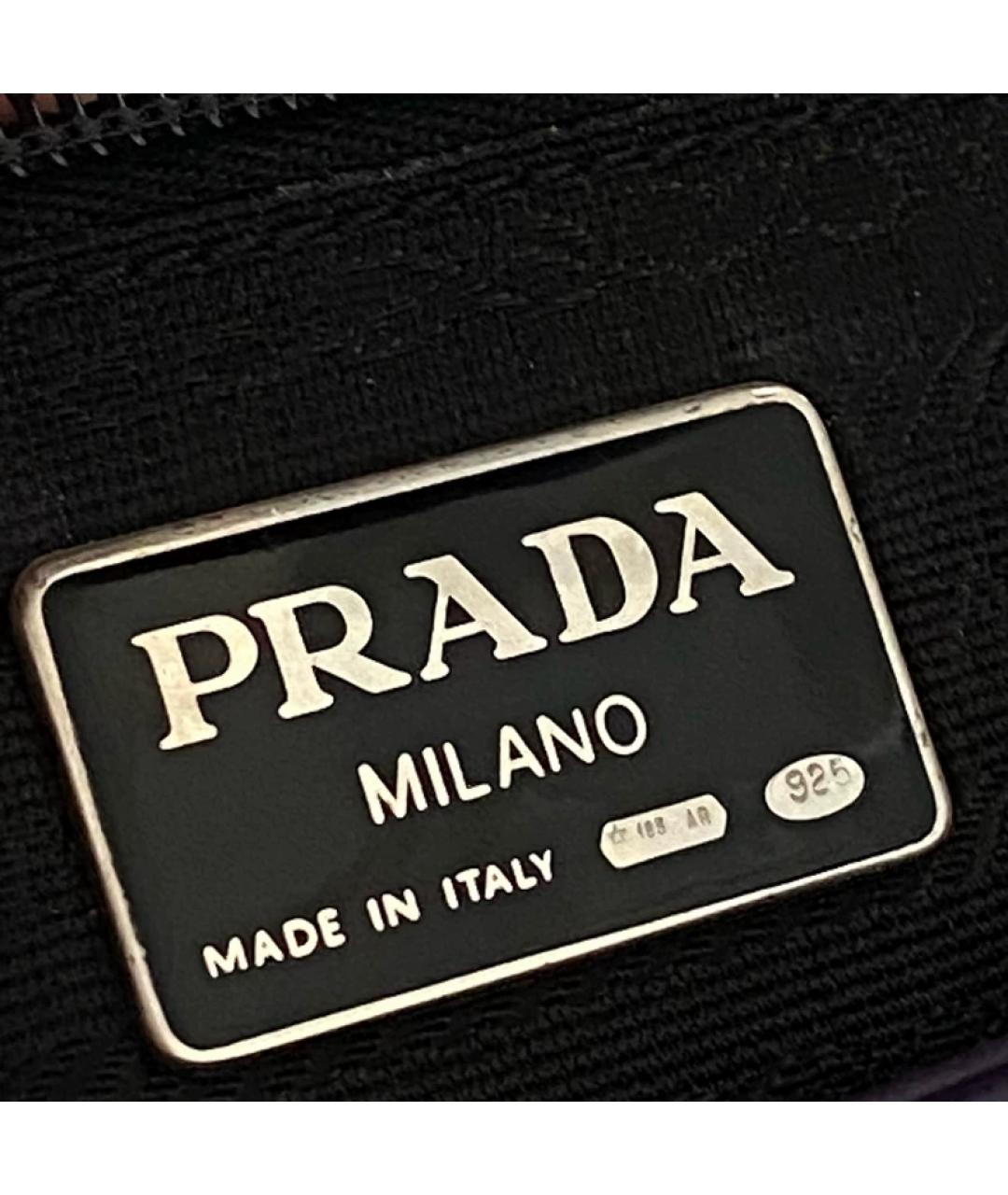 PRADA Фиолетовая кожаная сумка с короткими ручками, фото 2