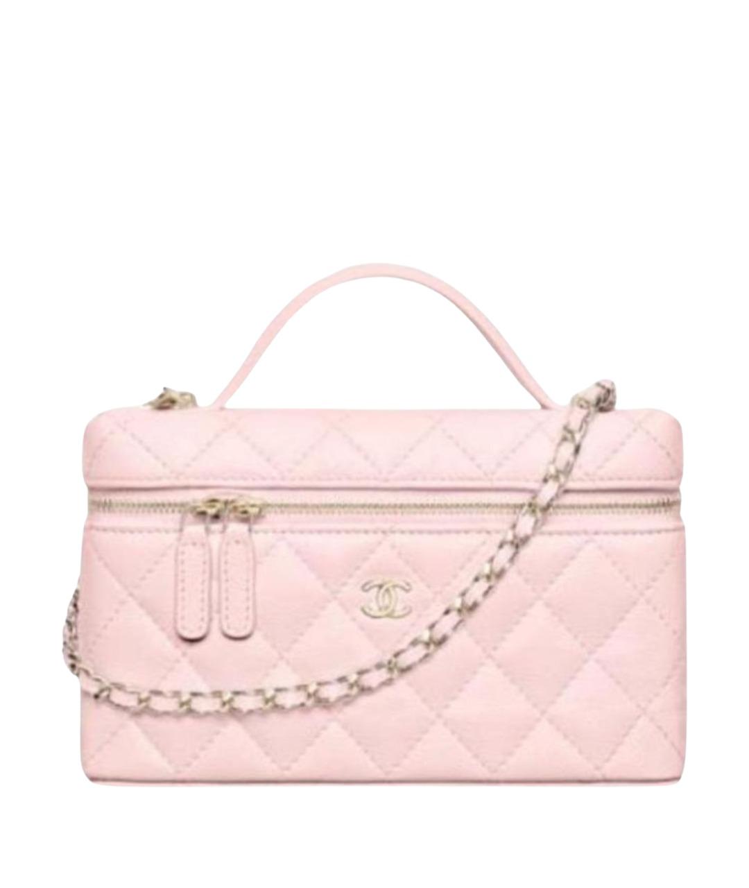 CHANEL Розовая кожаная сумка через плечо, фото 1