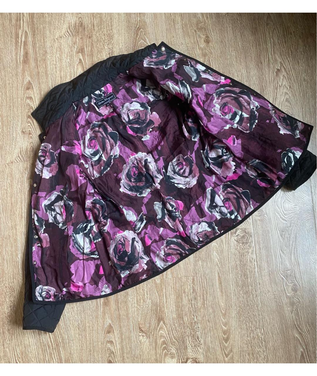 FERRAGAMO Черная полиэстеровая куртка, фото 3