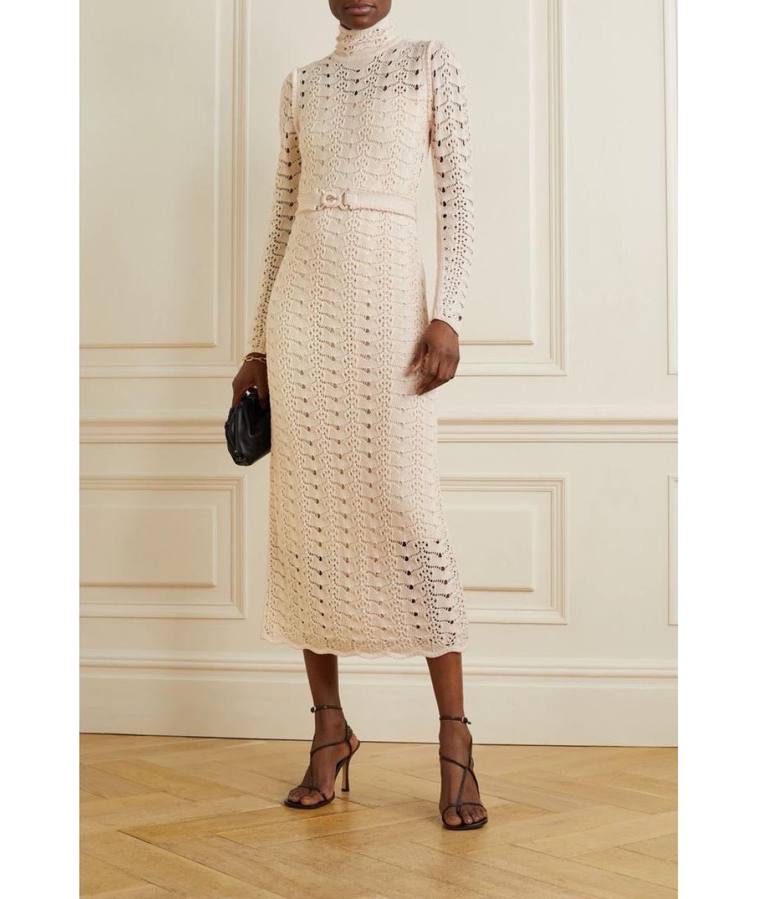 ZIMMERMANN Бежевое хлопковое вечернее платье, фото 3