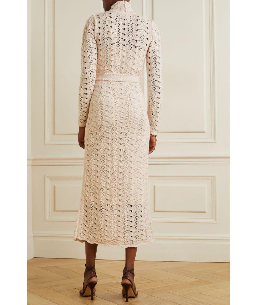 ZIMMERMANN Бежевое хлопковое вечернее платье, фото 4