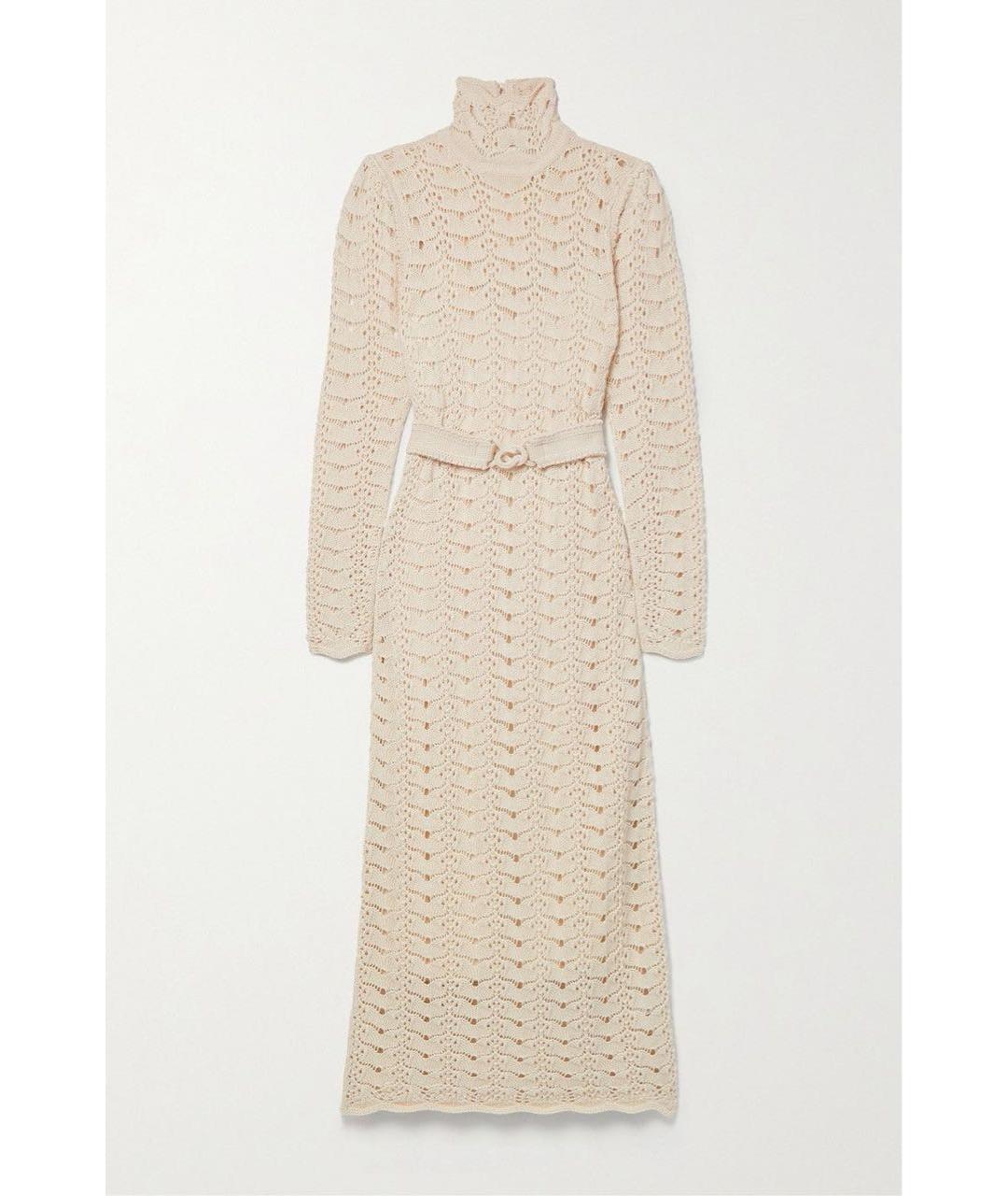 ZIMMERMANN Бежевое хлопковое вечернее платье, фото 5