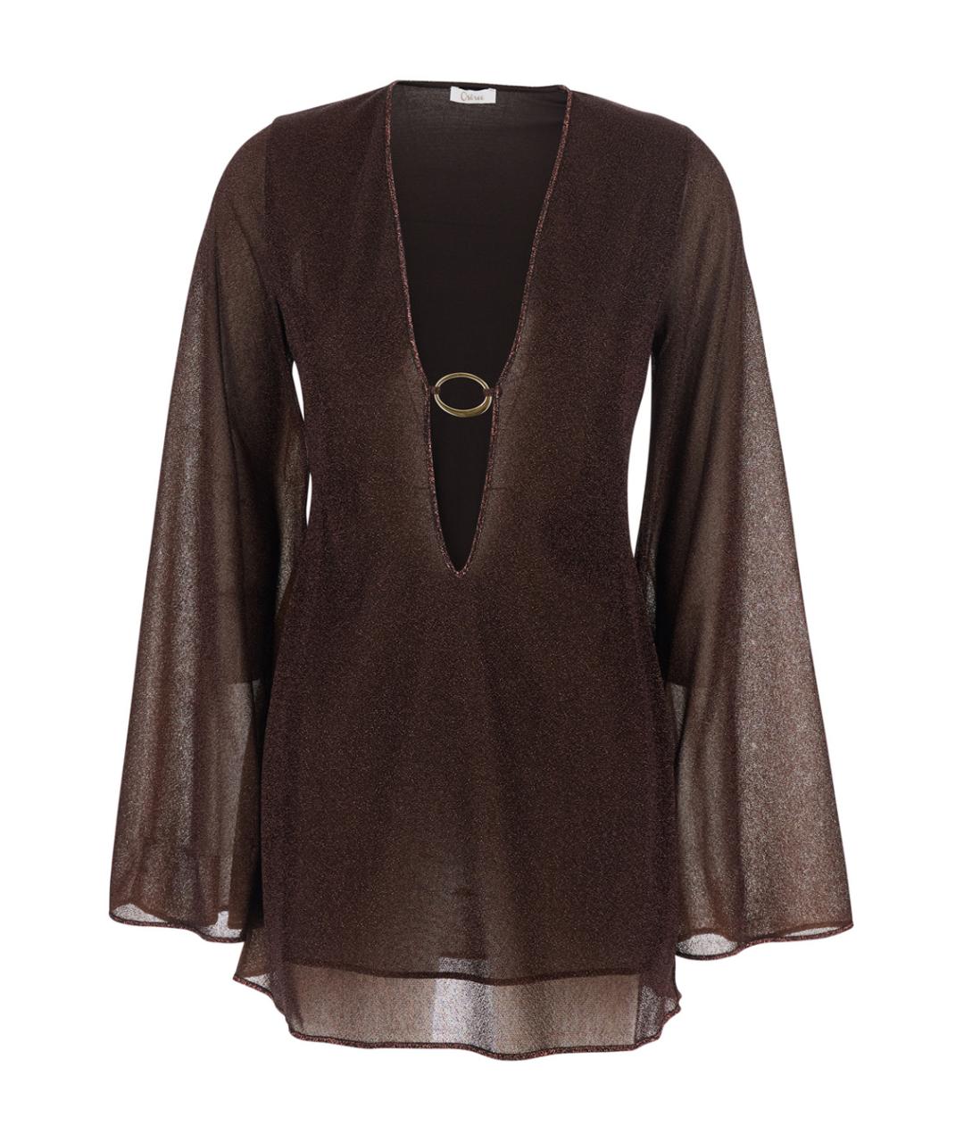 OSEREE Коричневое полиамидовое платье, фото 1