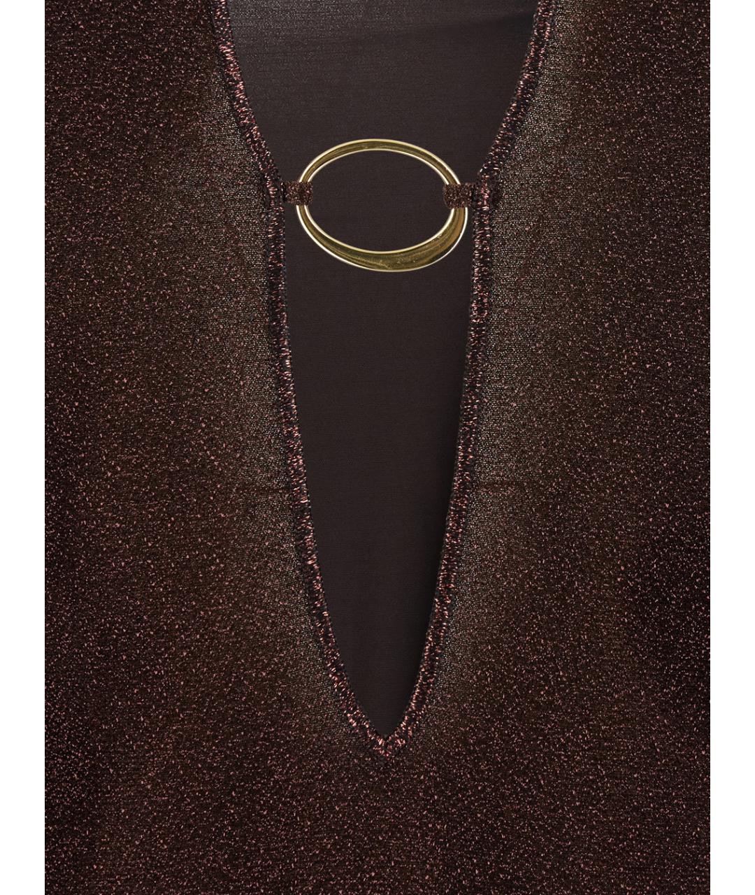 OSEREE Коричневое полиамидовое платье, фото 3