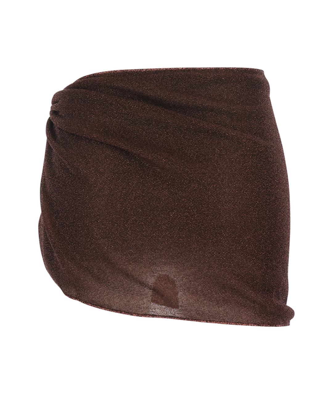 OSEREE Коричневая юбка мини, фото 2