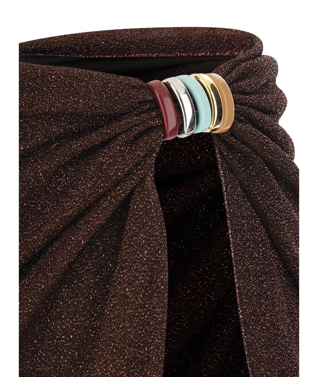 OSEREE Коричневая юбка мини, фото 3