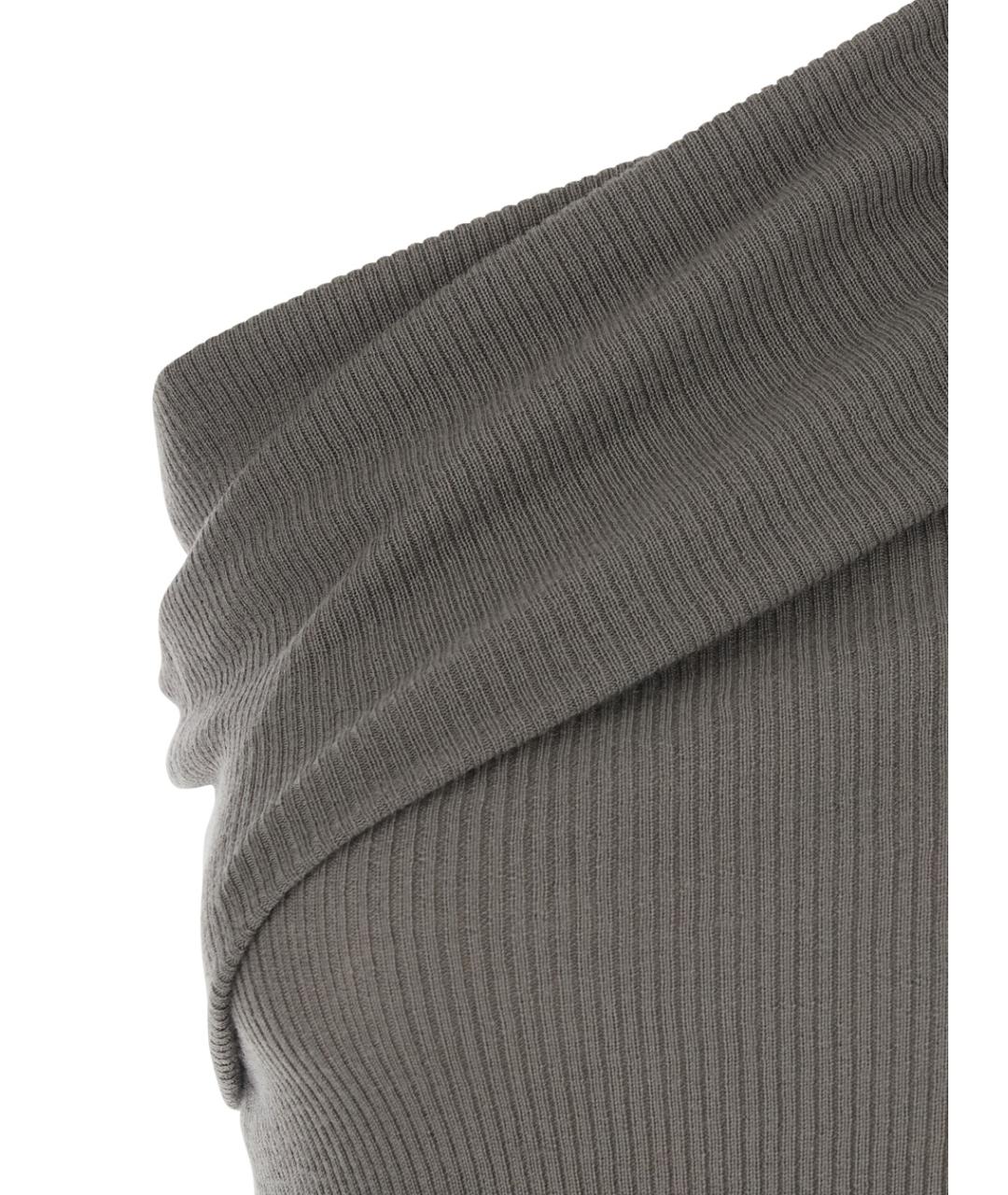 RICK OWENS Серое шерстяное платье, фото 3