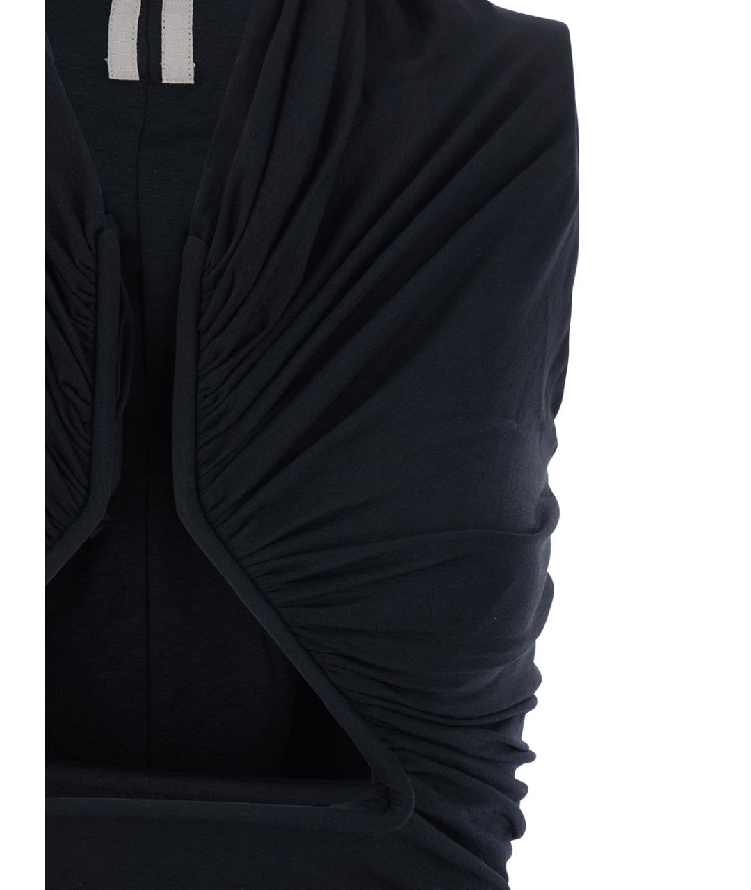 RICK OWENS Черная полиамидовая майка, фото 3