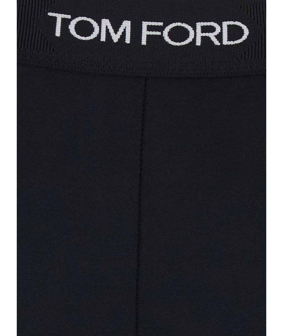 TOM FORD Черные полиамидовые леггинсы и велосипедки, фото 3