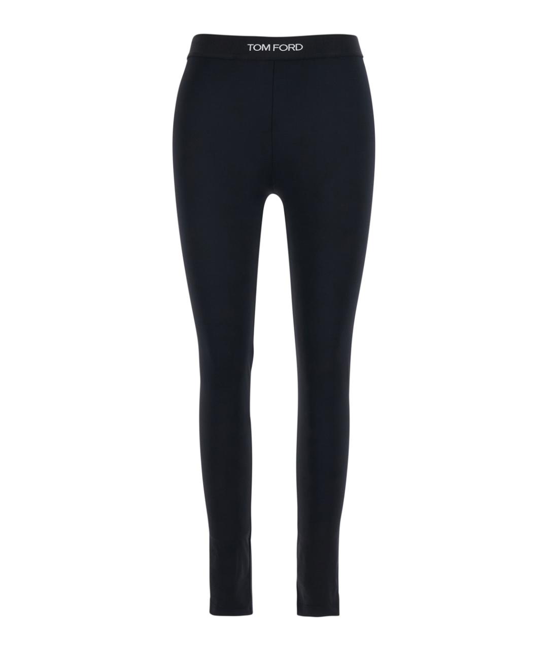 TOM FORD Черные полиамидовые леггинсы и велосипедки, фото 1