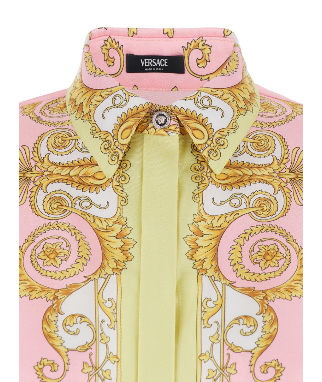 VERSACE Мульти шелковая рубашка, фото 3