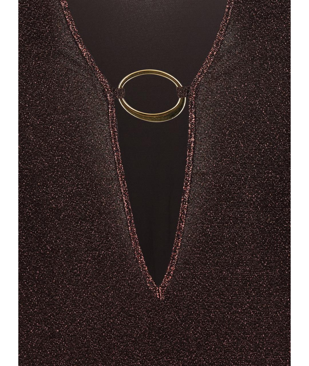 OSEREE Коричневое полиамидовое платье, фото 3